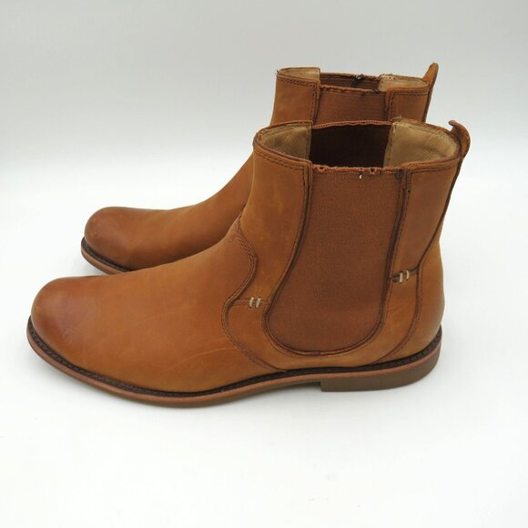 UGG Chelsea Boots Mens Size 9.5 Chestnut Leather Ankle Pull On Gore 1003752 - Picture 5 of 13